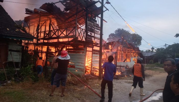 Asrama Kompi Kodim 0104/ATIM Terbakar, 18 Unit Rumah Ludes 