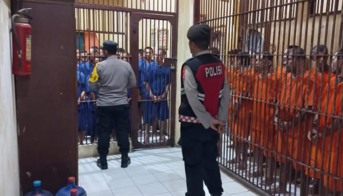 Bentuk Pengawasan, Personil Piket Polresta Banda Aceh Cek Kondisi Tahanan