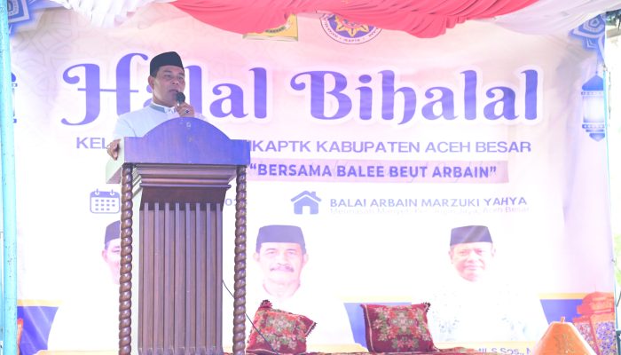 Bupati dan Wabup Aceh Besar Hadiri Halal Bi Halal Keluarga Besar IKAPTK