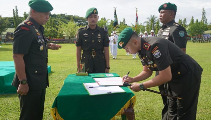 Danrem 012/TU Pimpin Sertijab Danyonif 116/Garda Samudera