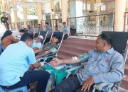 Gelar Donor Darah, BKM Masjid Abu Indrapuri Kumpulkan 90 Kantong