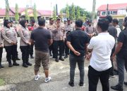 Polres Aceh Besar Gelar Simulasi Sispamkota Dalam Menghadapi Kontinjensi Tahun 2025