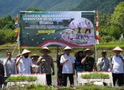 Wakapolda Aceh dan Gubernur Hadiri Gerakan Tanam Padi Serentak bersama Presiden