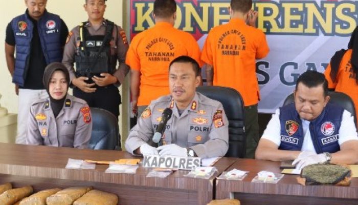 Januari—Mei 2025, Polres Gayo Lues Berhasil Ungkap 12 Kasus Narkotika