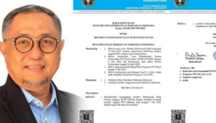 Muhammad Saleh Kembali Jadi Anggota PWI Setelah 10 Tahun Diperjuangkan