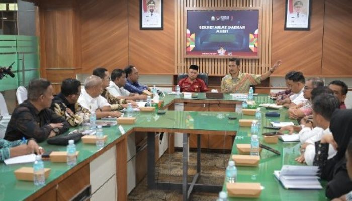 Plt Sekda Aceh Terima Audiensi Bupati Aceh Jaya, Bahas Persiapan PORA XV Tahun 2026