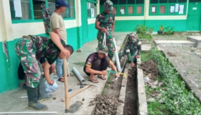 Dukung program Kasad, Kodam IM Bangun jaringan air bersih melalui program TMMD