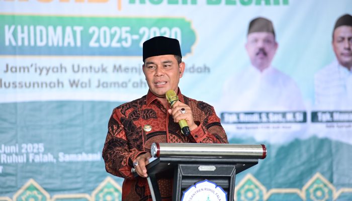Hadiri Pelantikan PCNU, Bupati Aceh Besar Ajak Ormas Islam Aktif Jaga Aqidah dan Moral Umat