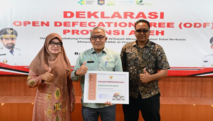 Asisten I Sekdakab Aceh Besar Hadiri dan Terima Penghargaan ODF SBS dari Pemerintah Aceh