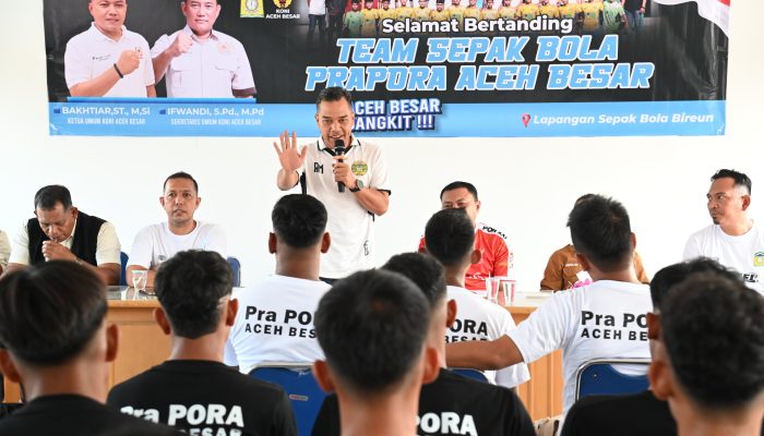 Tim Sepakbola Pra PORA Aceh Besar Resmi Dilepas