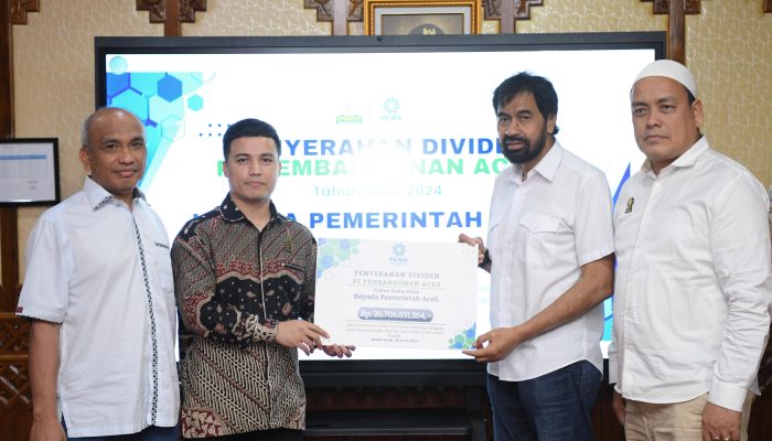 Pemerintah Aceh Terima Dividen Rp26,7 Miliar dari PT PEMA