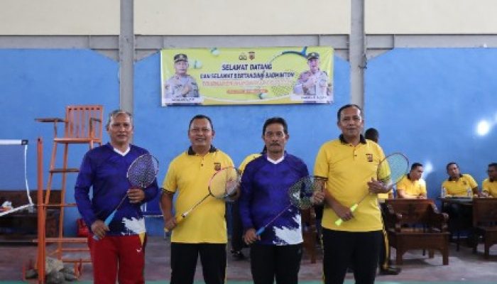 Semarak HUT Bhayangkara Ke-79, Polres Aceh Besar Gelar Turnamen Badminton