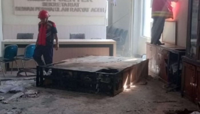 Kebakaran di Gedung DPRA Banda Aceh, Ruang Protokol Alami Kerusakan