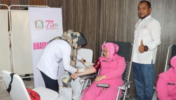 Polda Aceh Gelar Donor Darah pada Puncak Bakti Kesehatan Serentak Hari Bhayangkara ke-79