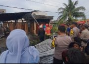 Dua Rumah dan Satu Kios Terbakar di Sukaramai, Diduga Akibat Korsleting Listrik