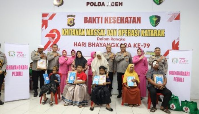 Polda Aceh Gelar Operasi Katarak dan Khitanan Massal Gratis Sambut Hari Bhayangkara ke-79