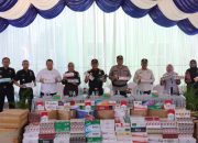 Kapolda Aceh Hadiri Pemusnahan Barang Milik Negara Hasil Penindakan Bea Cukai