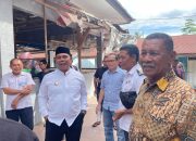 Bupati Syech Muharram Tinjau Pasar Lambaro Angan dan Bangunan Sekolah Terbengkalai