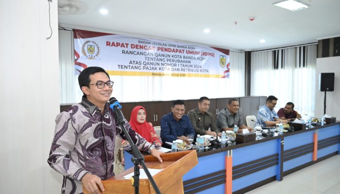 Banleg DPRK Banda Aceh Gelar RDPU Raqan Tentang Pajak dan Retribusi Kota