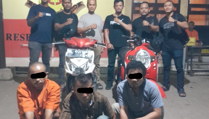 Motor Curian dari Banda Aceh Dijual ke Pidie dan Pijay, Pelaku dan Penadah Diringkus Polisi