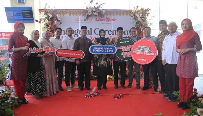 Staf Ahli Bupati Hadiri Integral Ceremony Lion Air dan Pelepasan Perdana Jamaah Umrah Rute Banda Aceh-Jeddah