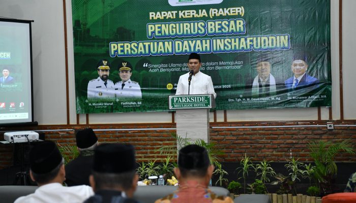 Raker PB Inshafuddin Aceh 2025 Dibuka Wakil Gubernur