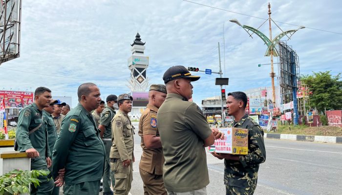 Satpol PP dan WH Aceh Besar Gelar Patroli Ketertiban Umum di Lambaro