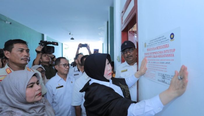 Pemko Banda Aceh Segel Sementara Hotel Kupula