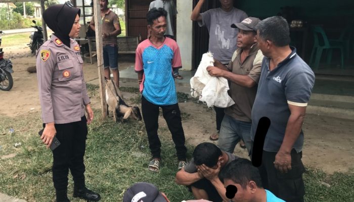 Warga Baitussalam Serahkan Maling Kambing ke Polisi