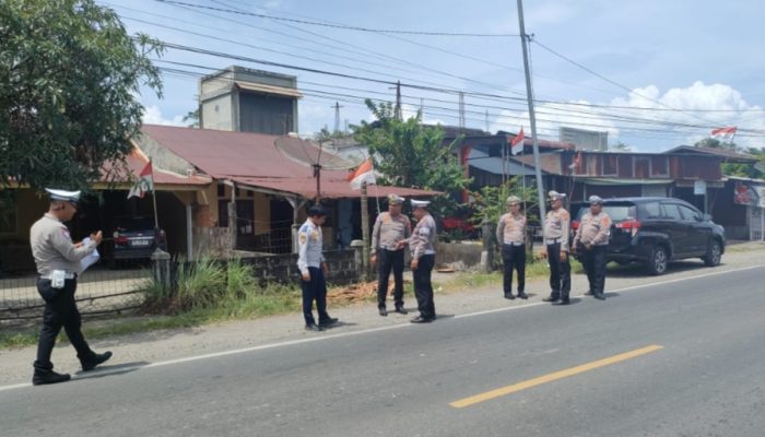 Ditlantas Polda Aceh Supervisi Titik Rawan Kecelakaan di Aceh Barat