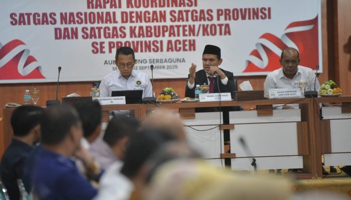 Wagub Fadhlullah Buka Rapat Konsolidasi Satgas Kopdes Merah Putih