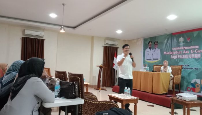 Pelaku UMKM Aceh Besar Ikuti Sosialisasi Pemanfaatan INAPROC Versi 6