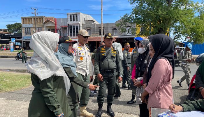 Satpol PP dan WH Aceh Besar Gelar Razia Gabungan Busana Islami