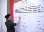 Bunda PAUD Aceh Besar Tandatangan Perjanjian Kerjasama PAUD HI Dan Wajib Belajar 13 Tahun