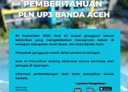 PLN UP3 Banda Aceh Masih Mecari Penyebab Gangguan Listrik di Aceh Besar dan Banda Aceh