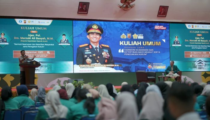 Isi Kuliah Umum di USK, Kapolda Aceh Bahas Harmoni Kamtibmas dan Penegakan Hukum