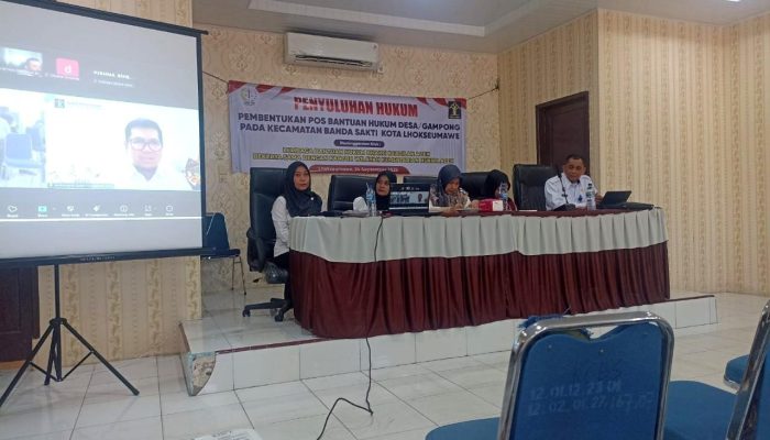 Kanwil Kemenkum Aceh Kebut Pembentukan Posbankumdes di Kota Lhokseumawe