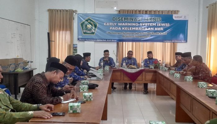 Kemenag Aceh Besar Canangkan EWS di KUA untuk Deteksi Dini Konflik Keagamaan
