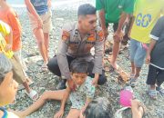 Aksi Cepat Personel Polres Aceh Selatan  Selamatkan Anak Tenggelam di Laut Tapaktuan