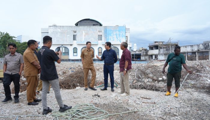 Ketua DPRK Banda Aceh Minta Rekanan Percepat Pembongkaran Gedung Pasar Aceh Lama