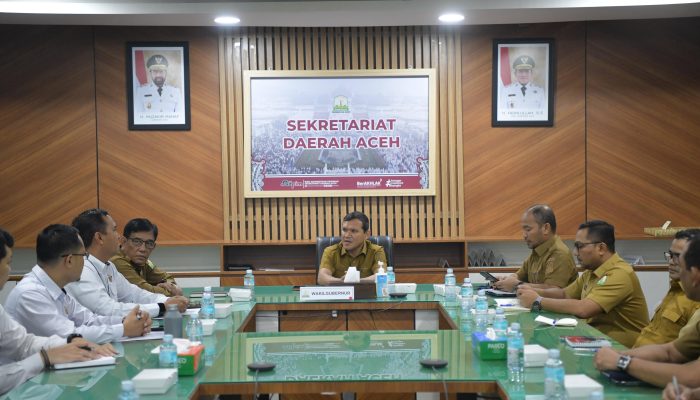 Wagub Bahas Percepatan Pembangunan Tol Sibanceh Seksi Padang Tiji – Seulimuem dengan Tim Jaksa Agung Muda Intelijen