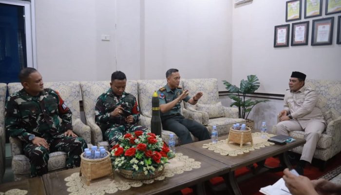 Bupati Aceh Besar Terima Audiensi Danyon Arhanud 5/CSBY