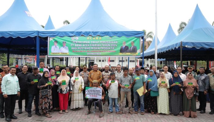 Bank Aceh Salurkan Zakat Perusahaan Rp.500 Juta Kepada Pemkab Aceh Tenggara