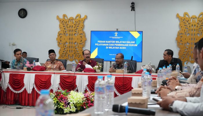 Kemenkumham Aceh dan Camat Se-Nagan Raya Sepakat Percepat Pembentukan Posbankumdes