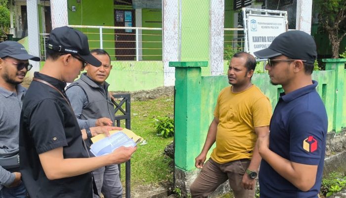Bawaslu Aceh Besar Lakukan Pengawasan Uji Petik Data Pemilih di Kecamatan Pulo Aceh