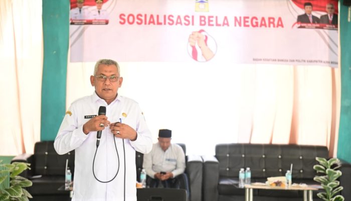 Kesbangpol Aceh Besar Gelar Sosialisasi Bela Negara di Dayah Istiqamatuddin