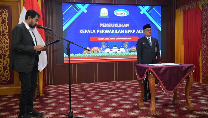 Gubernur Aceh Kukuhkan Kepala BPKP Baru Nanang Agus Sutrisno