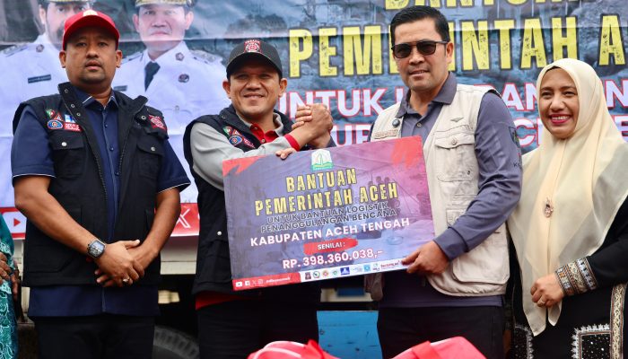 Wagub Aceh Salurkan Bantuan Logistik Darurat Bencana ke Aceh Tengah dan Bener Meriah