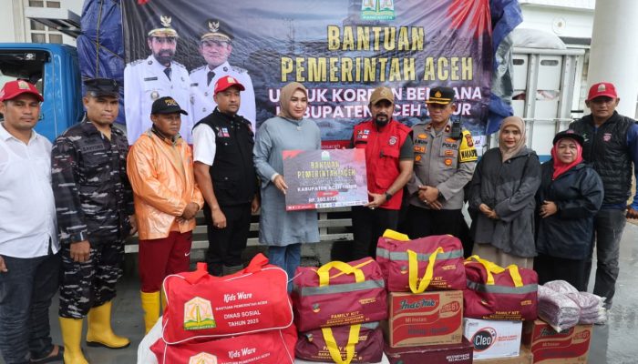Pemerintah Aceh dan Dinas Sosial Salurkan Bantuan Logistik untuk Korban Banjir di Aceh Timur