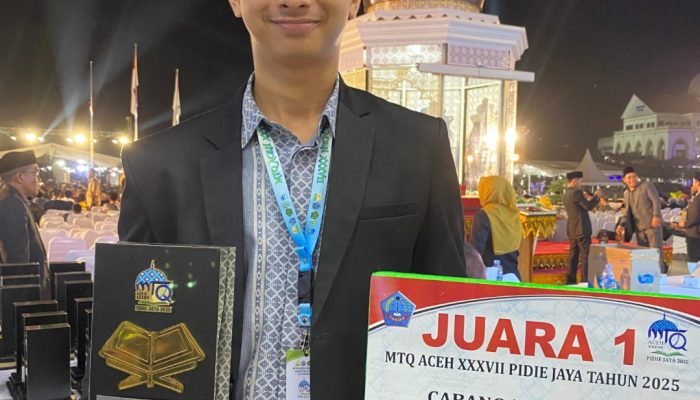 Nabigh Habiburrahim Al Hadziq, Pemuda Aceh Besar Juara Tahfidz 30 Juz MTQ Aceh ke-37